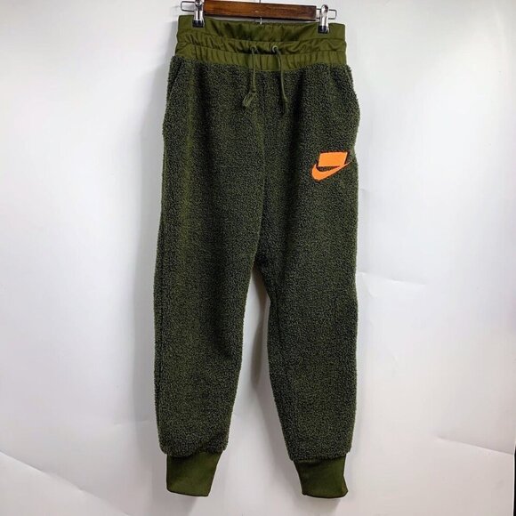 Nike Sportswear Women's Dri Fit Fleece 941903-395 Sherpa Outdoor Joggers Size S - Picture 1 of 14